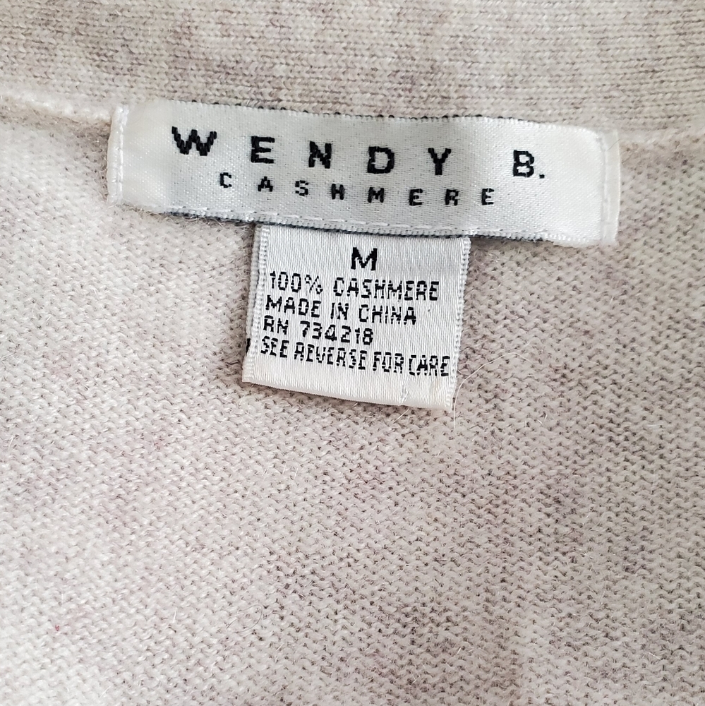 WENDY B. Beige Cashmere Cardigan - Picture 6 of 6